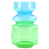 VASE Multicolor blau-grün - Rosa, Glas (23cm) - FURNARO