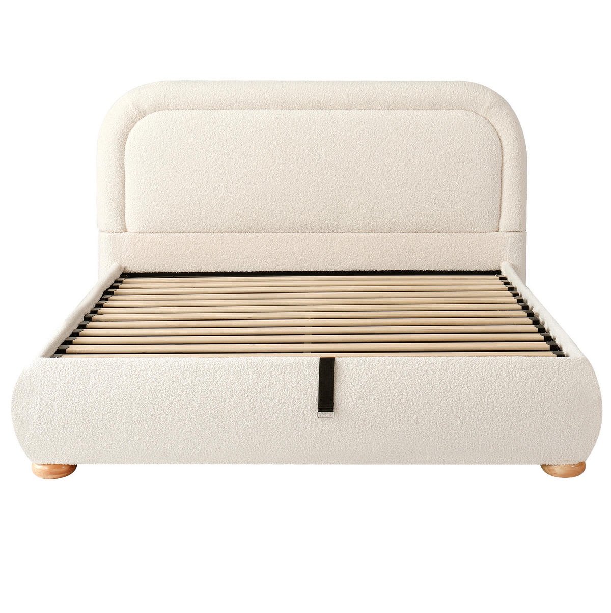 POLSTERBETT 140x190 cm in Beige mit hydraulischem Bettkasten - Beige, Textil (140/190cm) - IVMEU