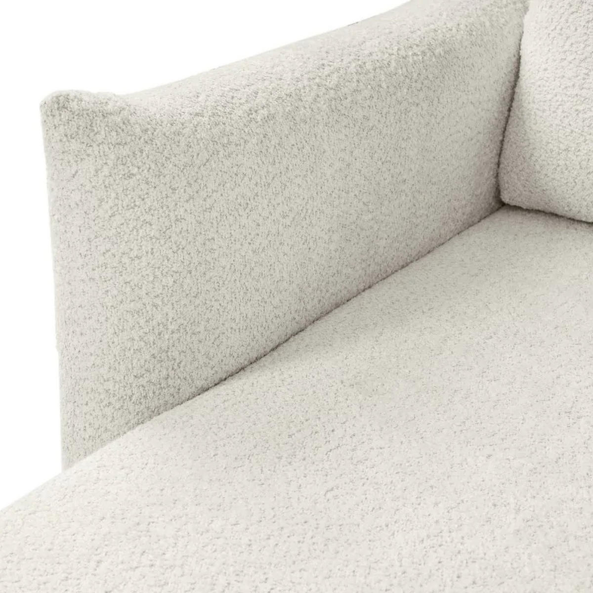 ECKSOFA DELI, Eckcouch in L-Form mit Schlaffunktion und Bettkasten, Farbe: Beige, Bouclé-Stoff, Ottomane Links - Beige, Textil (257/171cm) - Sepro Meble