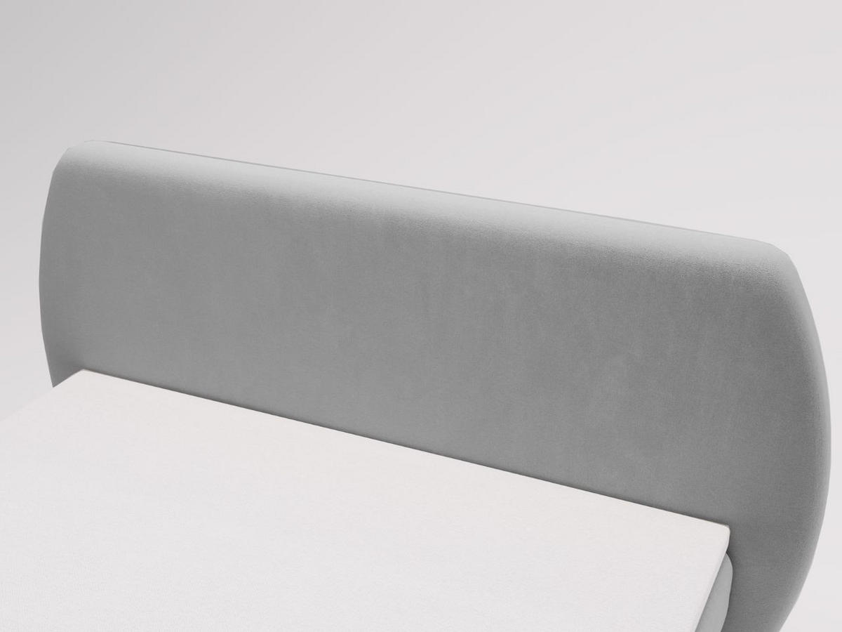 BOXBETT Bogota 140x200 Hellgrau - Hellgrau, Holz/Textil (140/200cm) - Graingold