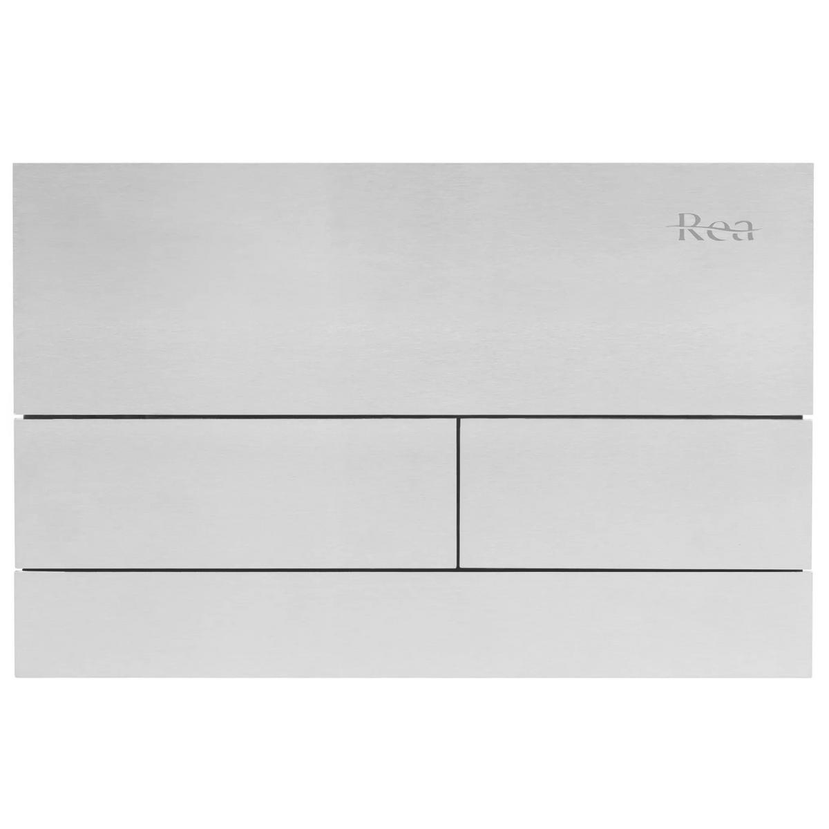 UNTERPUTZ-WC-GESTELL Set Rea Slim 024n Mit T Brush Steel Drückerplatte - Weiß, Metall (35.2/106.2/22cm) - REA