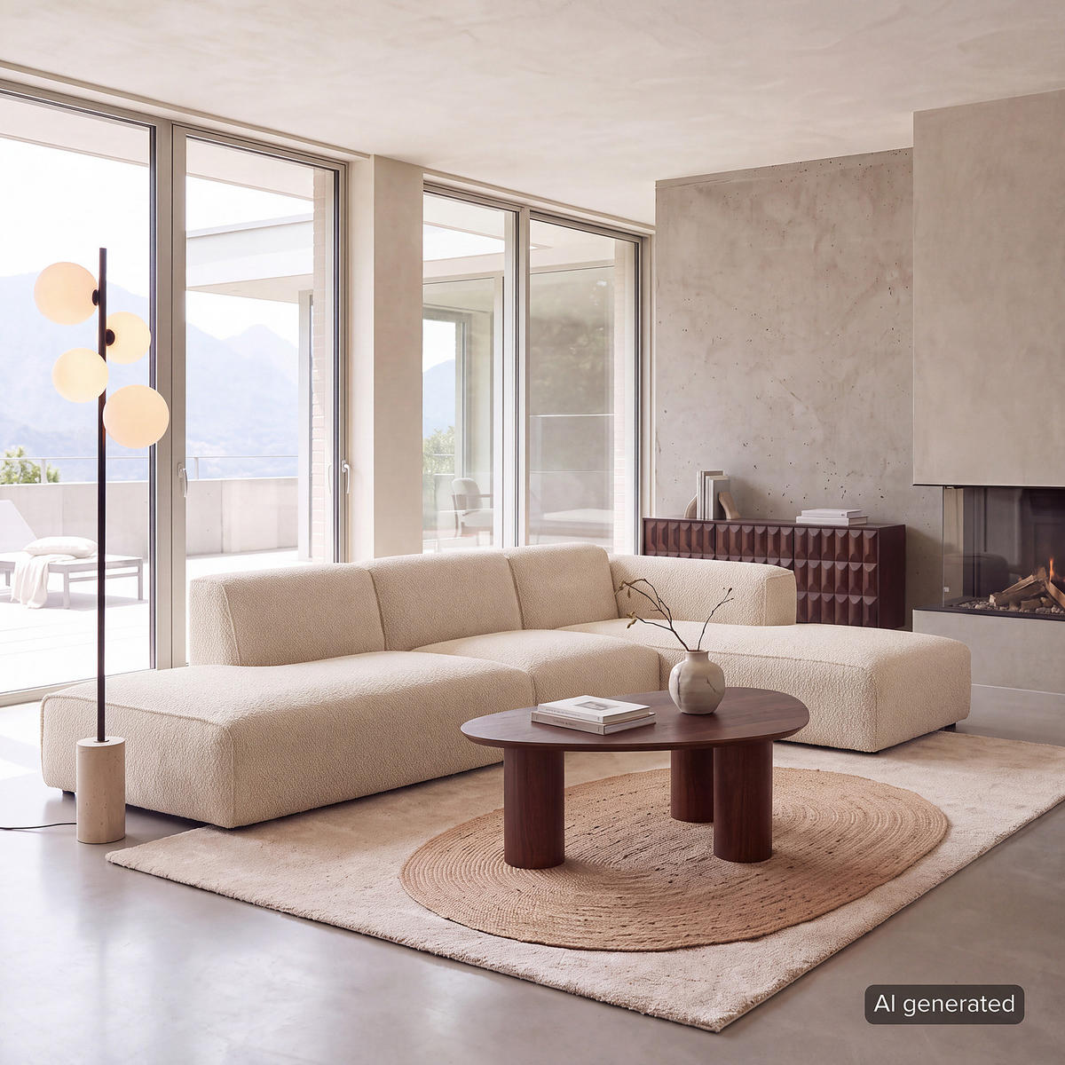 ECKSOFA mit Chaiselongue - Beige/Schwarz, Kunststoff/Textil (290/173cm) - home24