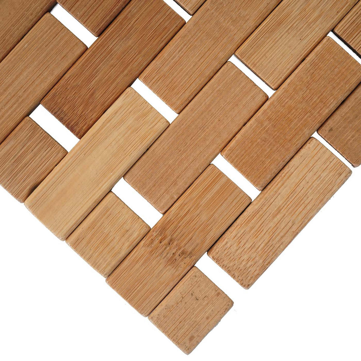 BADEMATTE Braun - Braun, Holz (79/50cm) - MCW