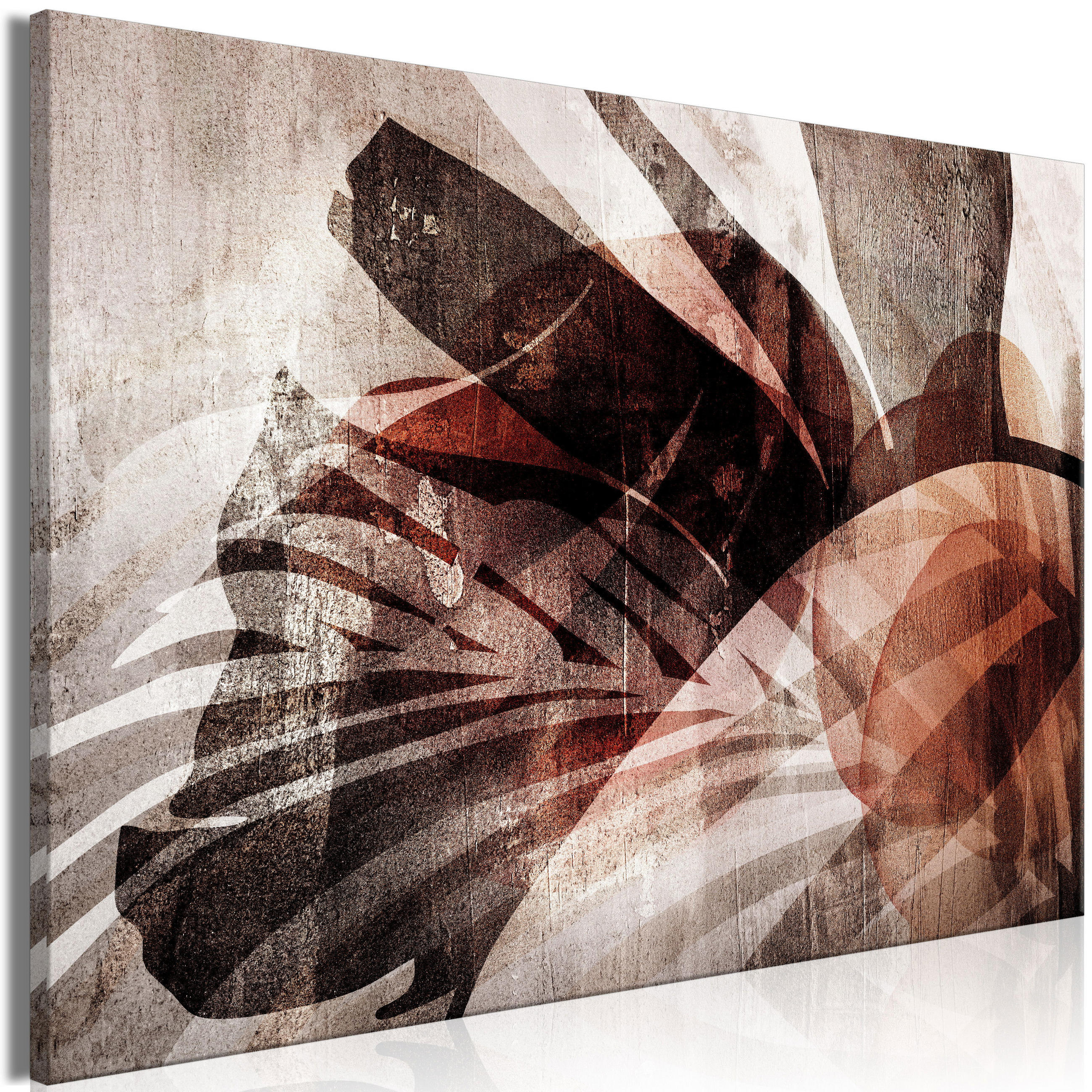 KUNSTDRUCK Grau 120/80 cm - Braun/Grau, Textil (120/80cm) - KUNSTLOFT