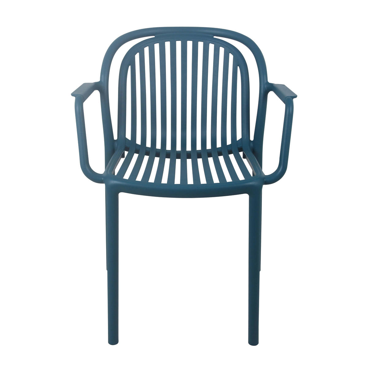 GARTENSTUHL, Blau - Blau, Kunststoff (57/58cm) - Oviala