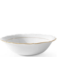 SALATSCHÜSSEL Chodziez MARIA TERESA Porzellan mit Goldrand, Weiß / Gold - Goldfarben/Weiß, Keramik (15cm) - KONSIMO®