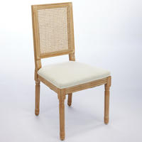 STUHL-SET DE-36376 2 Stück mit Rattan-Rückenlehne Beige - Beige, Holz (50/98.5/53cm) - ComfortXL
