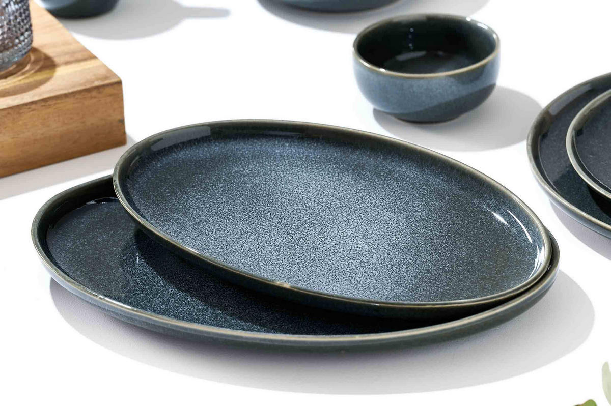 SERVIERPLATTENSET Eda grau 2er Set - Grau, Keramik (1/1/1cm) - Ritzenhoff Breker