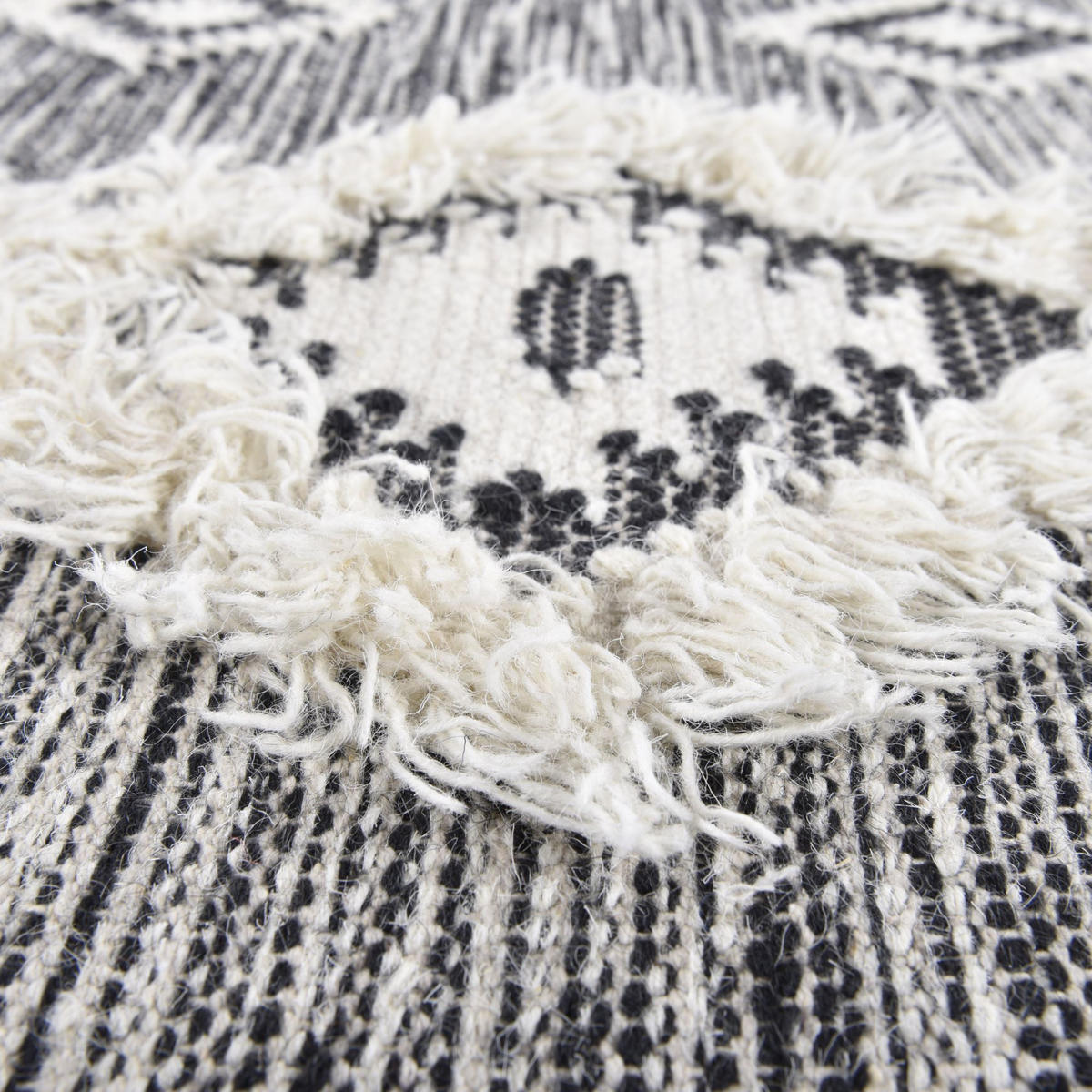 FLACHWEBETEPPICH Edler Kelim, modern 170x240 cm - Schwarz, Textil (170/240cm) - Rug and Roll