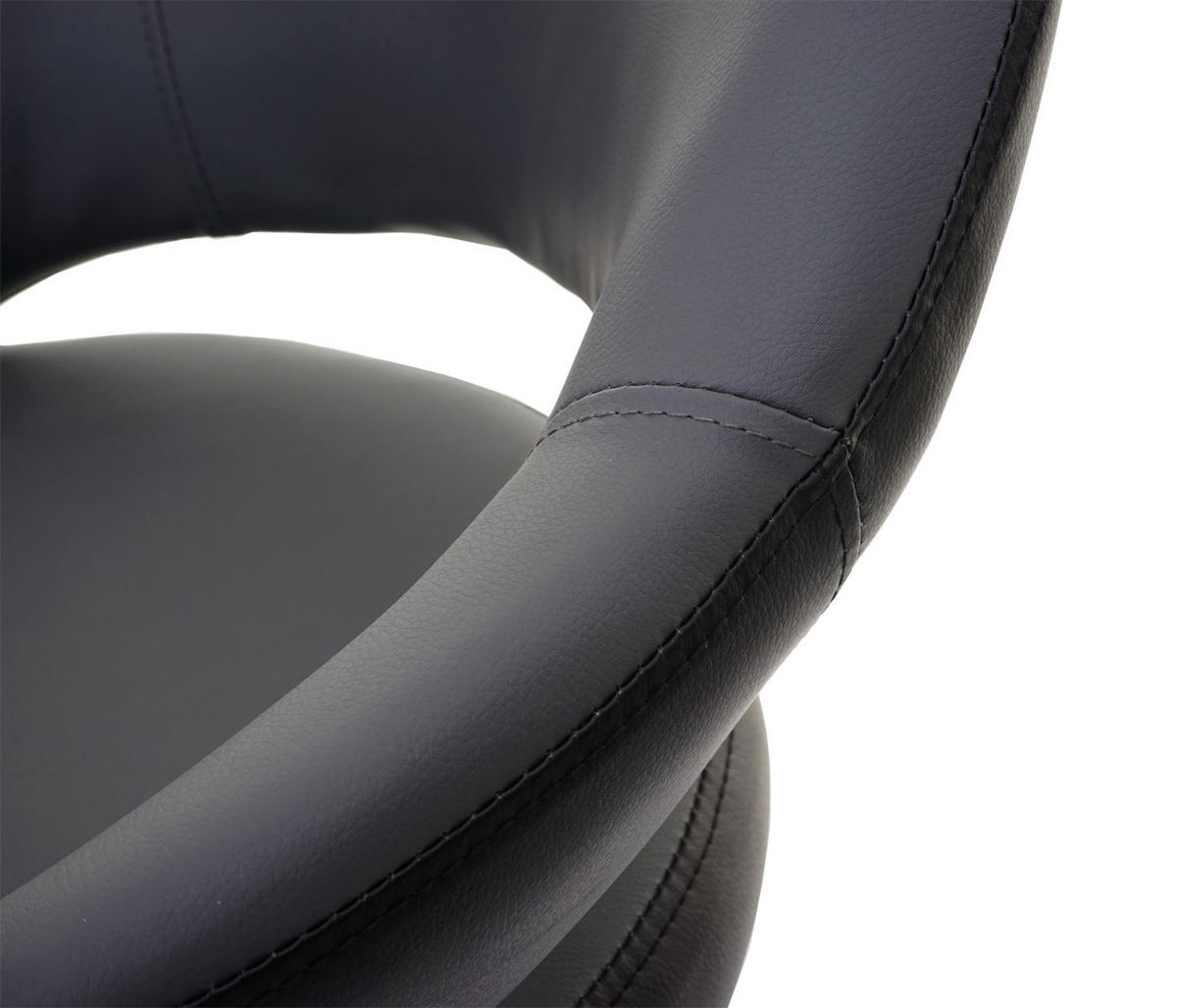 BARHOCKER Grau, Schwarz - Schwarz/Grau, Textil (51/105/55cm) - MCW