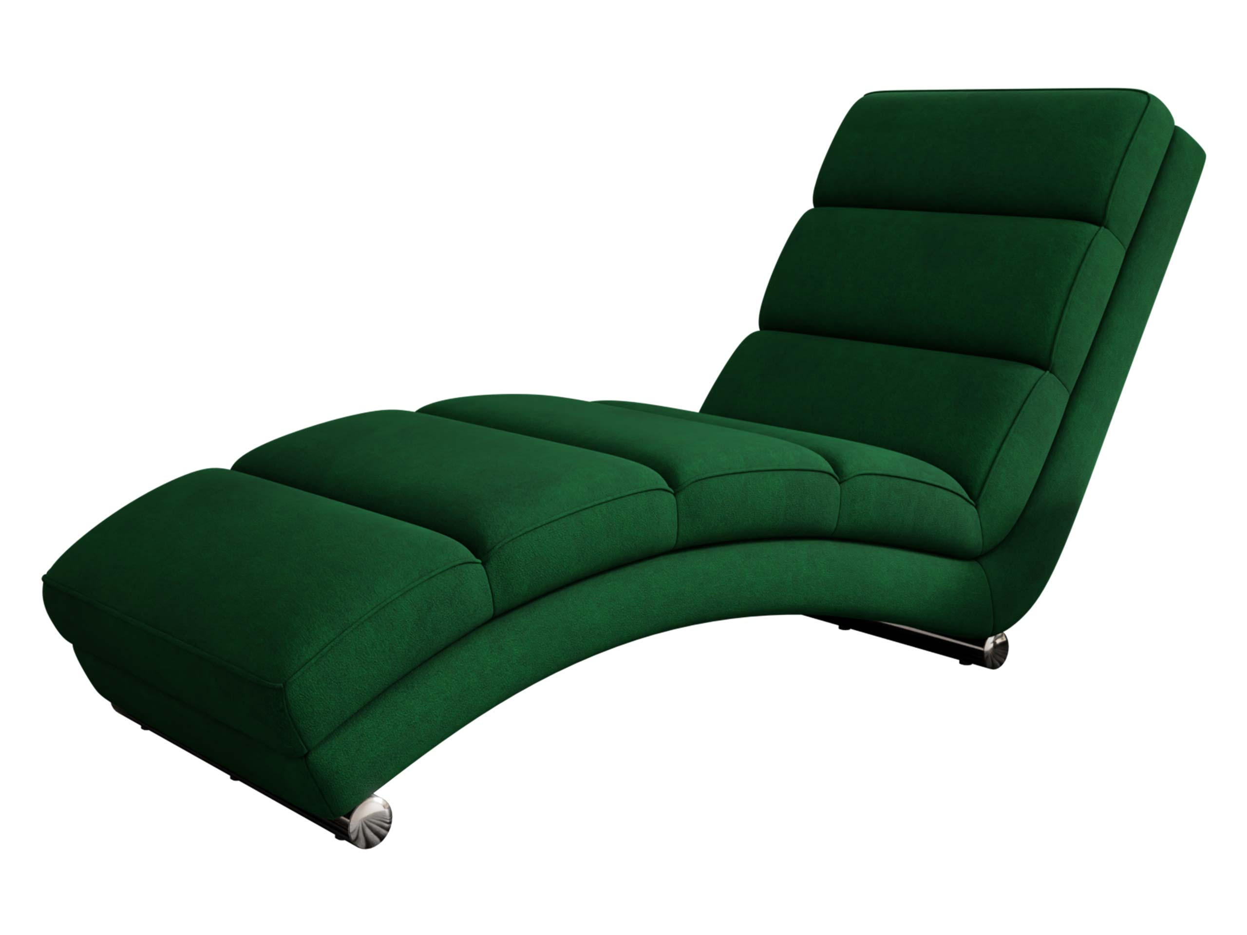 RELAXLIEGE Holiday - Smaragdgrün/Chromfarben, Holz (62/84/180cm) - MIRJAN24
