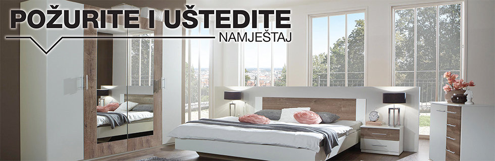 Moderna spavaća soba XXXL Lesnina