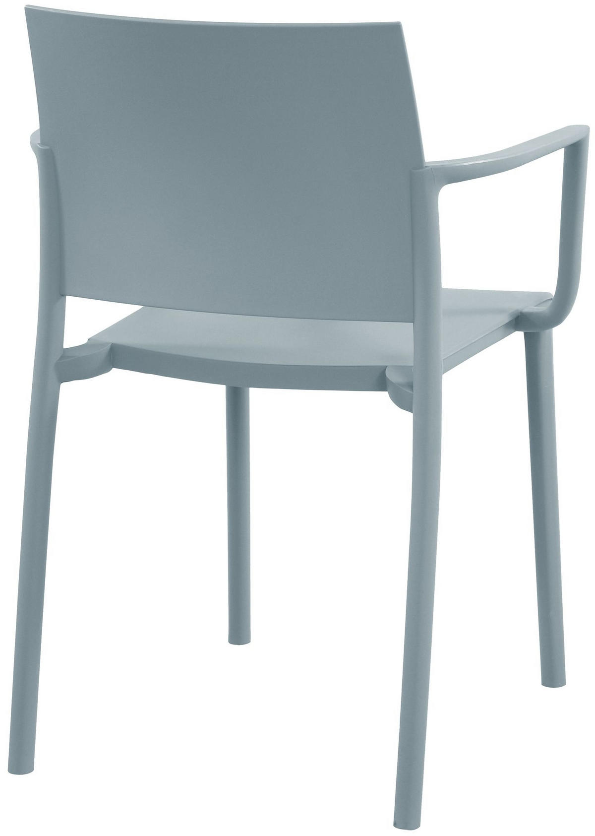 GARTENSTUHL Kunststoff Hellgrau - Hellgrau, Kunststoff (57/81/52cm) - CLP