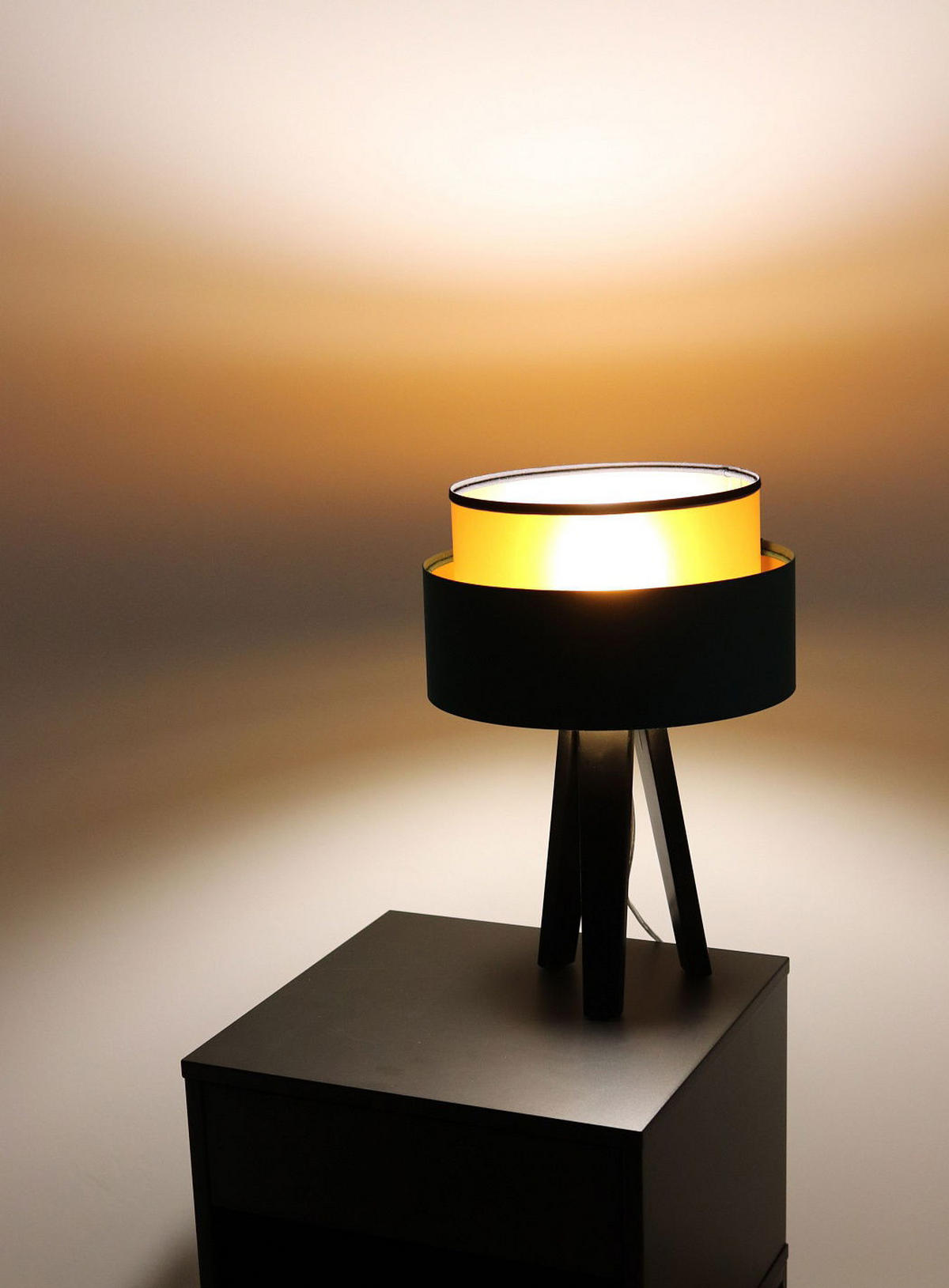 TISCHLAMPE Blau 30/45 cm - Goldfarben, Kunststoff (30/0.7/45cm) - ONZENO