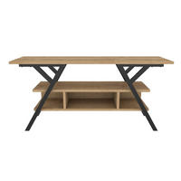 TV Stand Minerva Schwarze Eiche - Eichefarben/Schwarz, Holzwerkstoff (120/55/35cm) - Decorotika