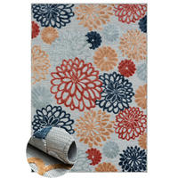 OUTDOORTEPPICH Bramble Dunkelblau,Rostfarben,Currygelb 140/200 cm - Multicolor/Hellgrau, Textil (140/200cm) - My-Rug