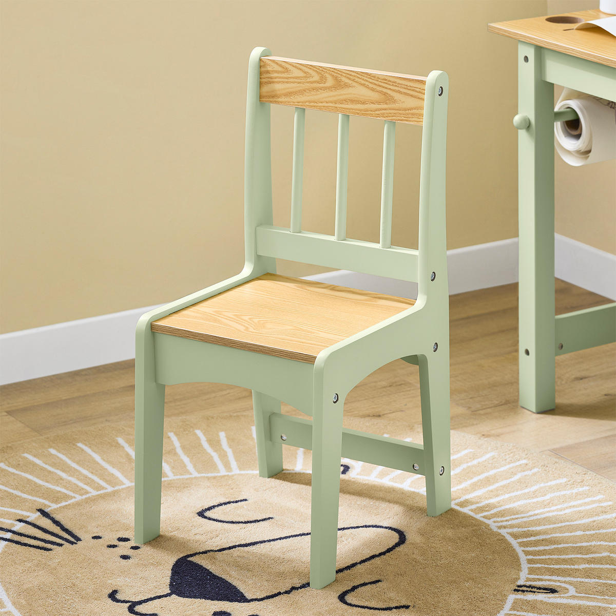 KINDERSITZGRUPPE Grün - Grün, Holzwerkstoff (80/66/50cm) - SoBuy