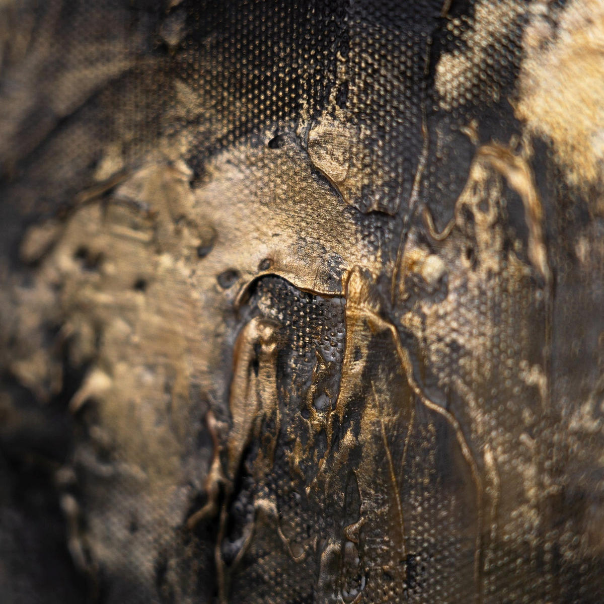 GEMÄLDE Oase des Glaubens Schattenfugenrahmen Gold 120x60 cm - Goldfarben, Holz (120/60cm) - YS-art gallery