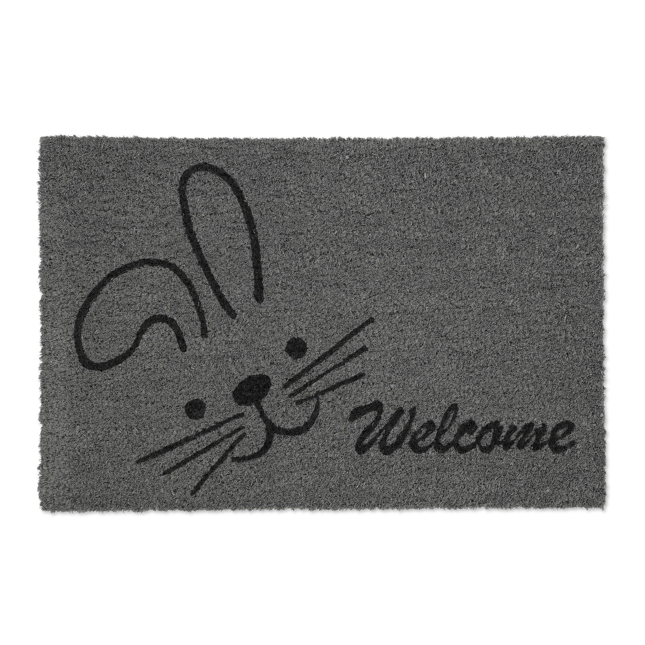 FUßMATTE - Grau, Kunststoff/Textil (60/40cm) - Relaxdays