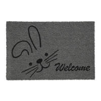 FUßMATTE - Grau, Kunststoff/Textil (60/40cm) - Relaxdays