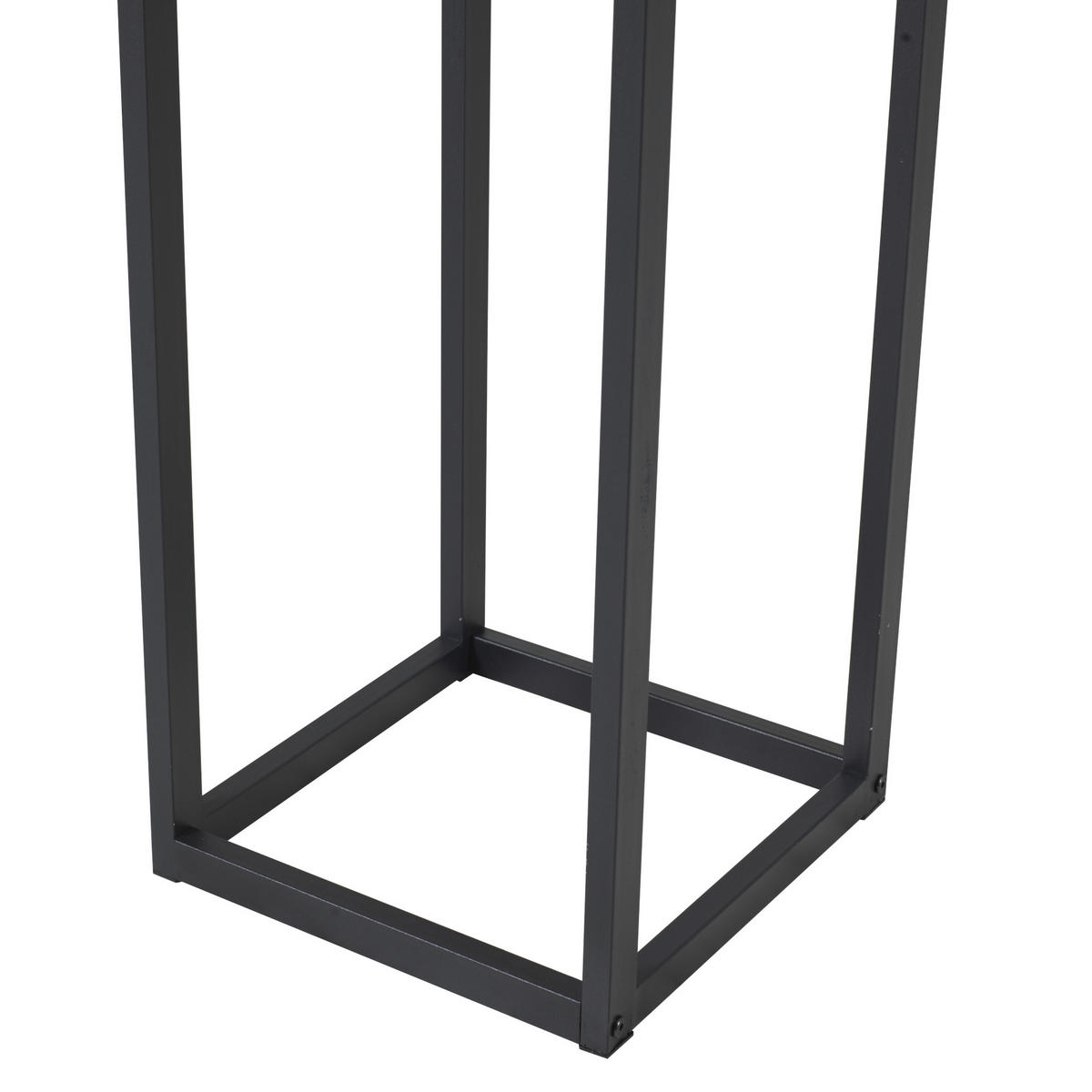 KAMINHOLZREGAL Tanum - Schwarz, Metall (35/120/35cm) - [en.casa]