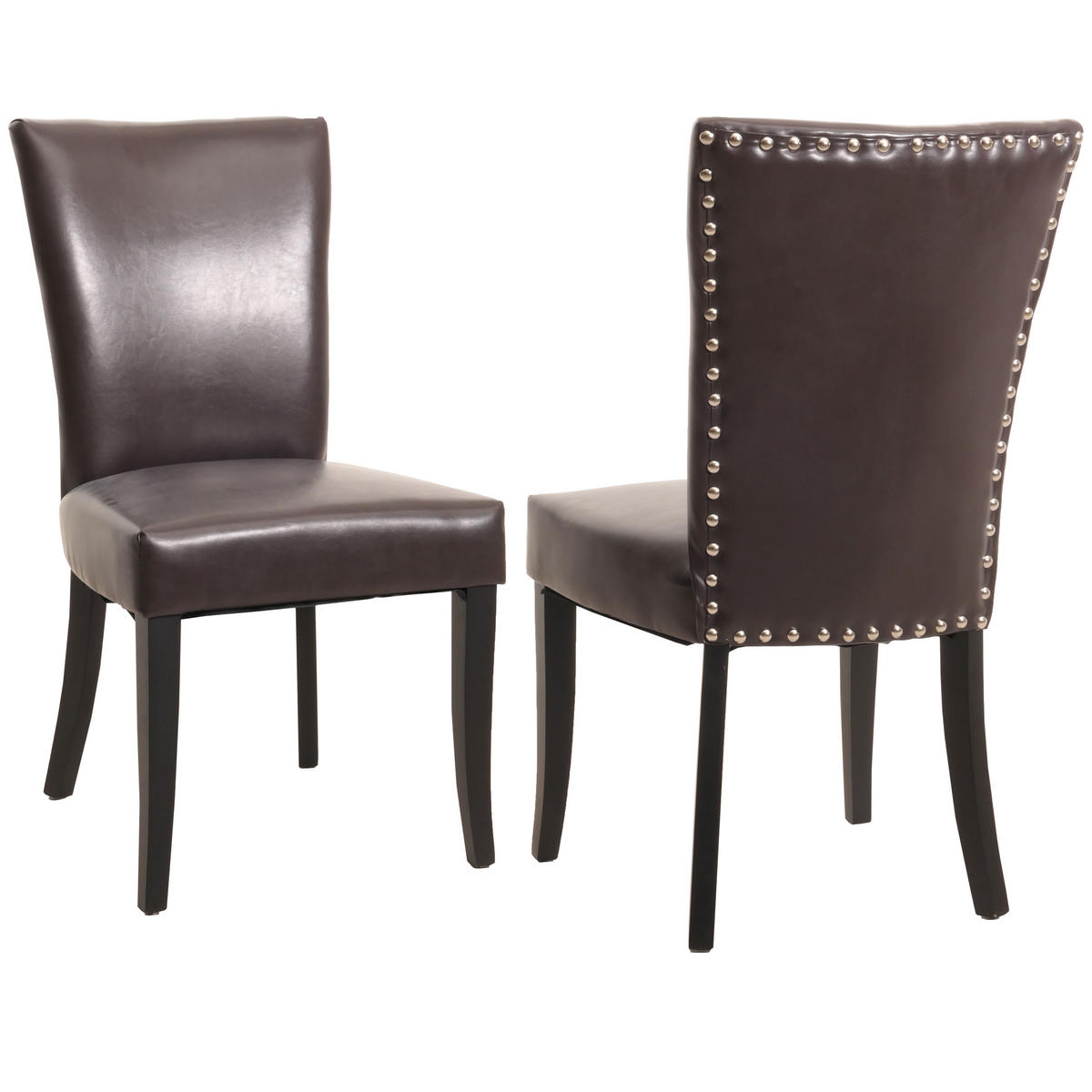 ESSZIMMERSTUHL Braun 2er-Set - Braun, Textil (50/93/62cm) - MCW