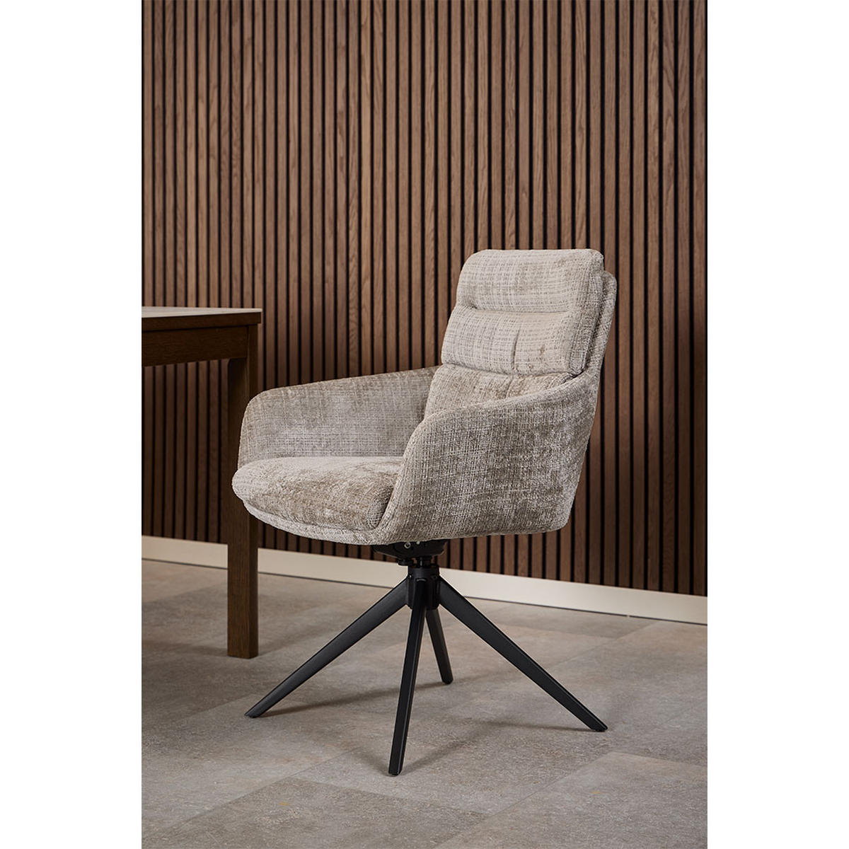 ESSZIMMERSTUHL, Roger, Grau, Stoff, 62 x 67 x 90 cm - Grau, Textil/Metall (62/90/67cm) - ebuy24