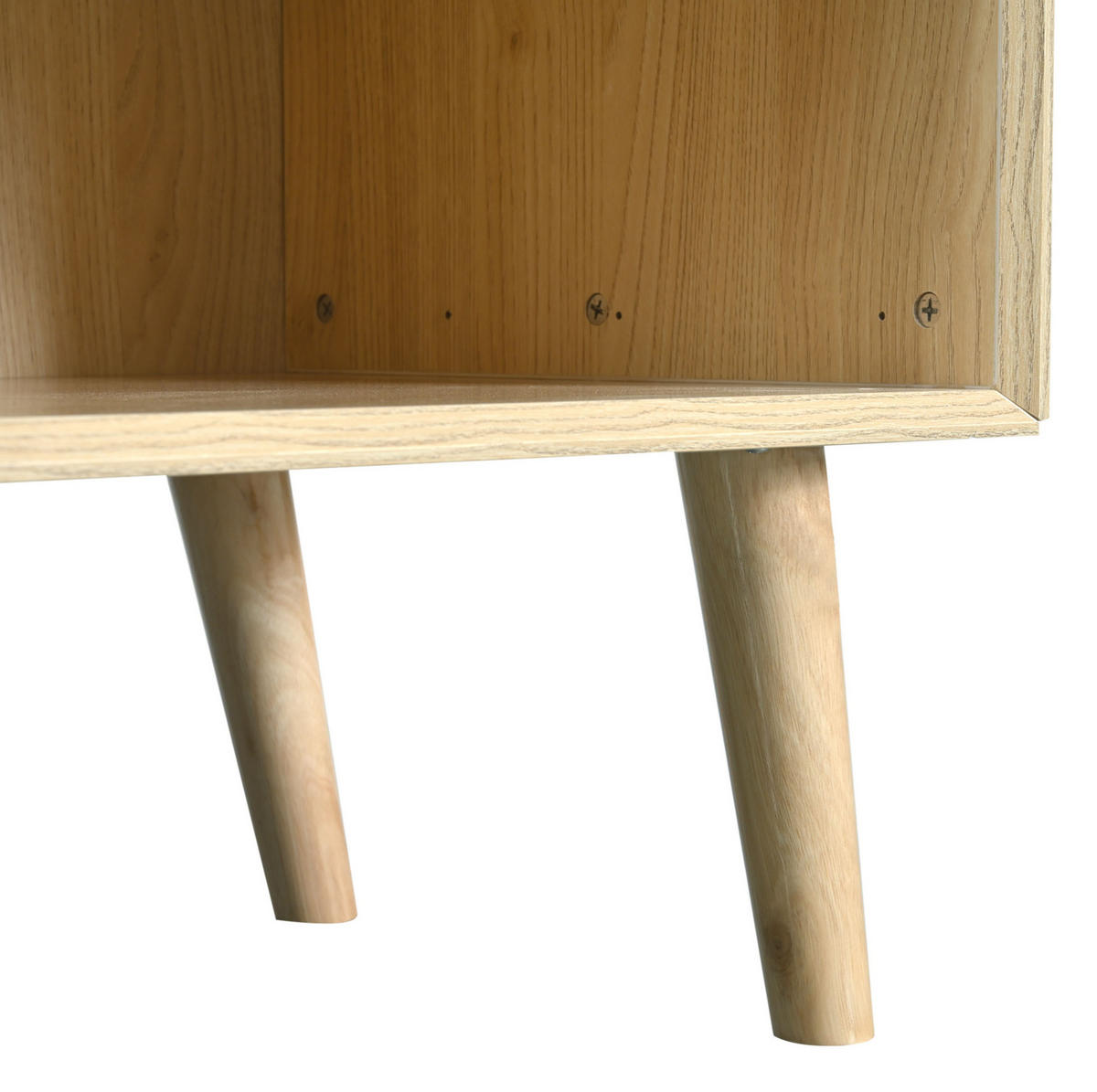 SIDEBOARD mit Schublade und 2 Türen 120 x 40 x 80 cm Eiche - Braun, Holzwerkstoff (120/80/40cm) - Meubliv