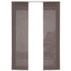 VORHANG 2ER SET HxB 245x60 cm Braun - Dunkelbraun, Textil (60/245cm) - Gardinenbox