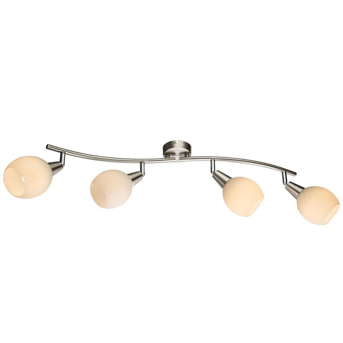 LED DECKENLEUCHTE Elliott Silber Metall Glas - Silberfarben, Glas (70/31.5/23cm) - Globo Lighting