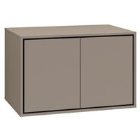 WASCHBECKENUNTERSCHRANK Capri 2 Schubladen Cashmere - 78 x 48 x 51 cm - Kaschmir, Holz (78/51/48cm) - Badplaats
