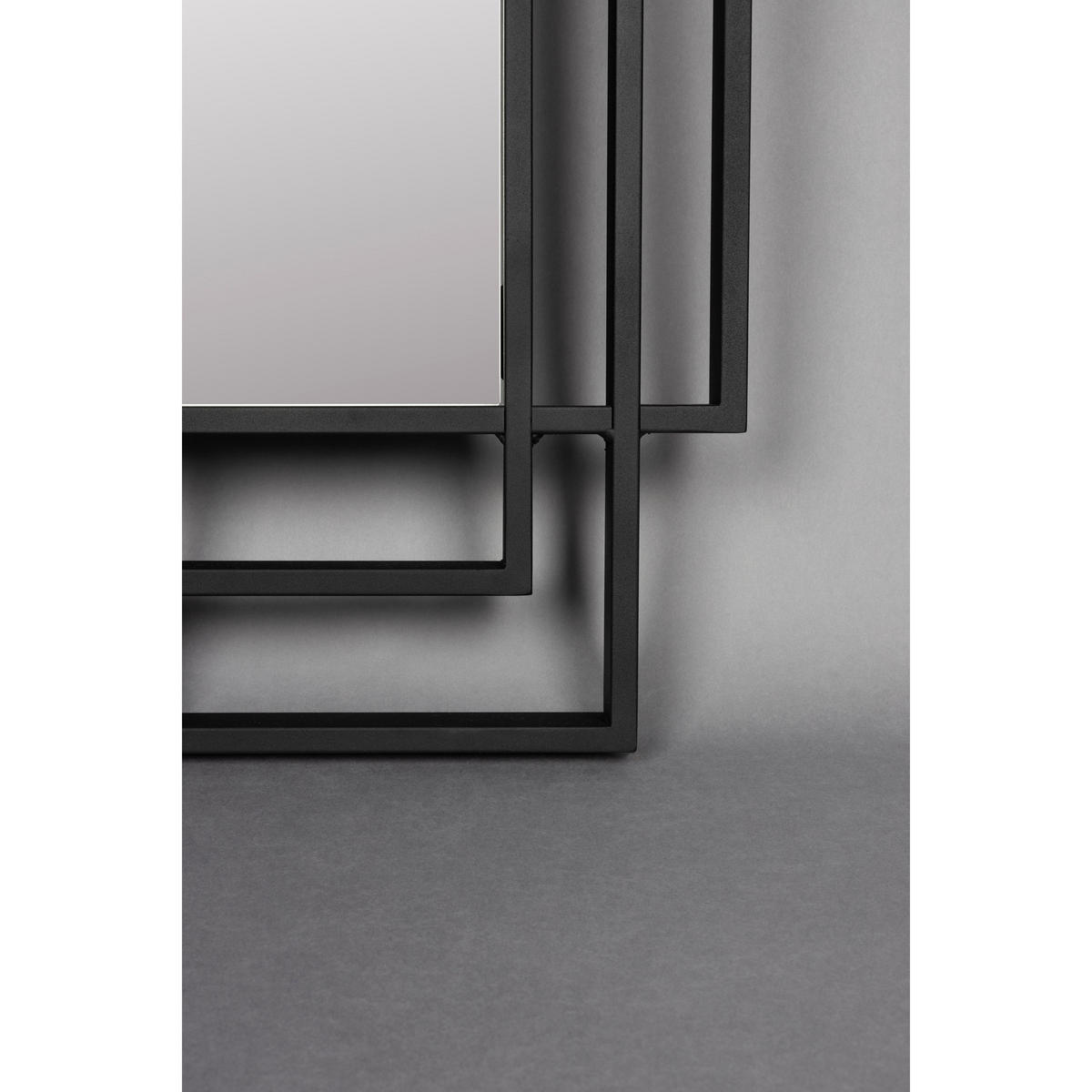 STANDSPIEGEL Ramsey - Schwarz, Metall (60/170/4cm) - Dutchbone