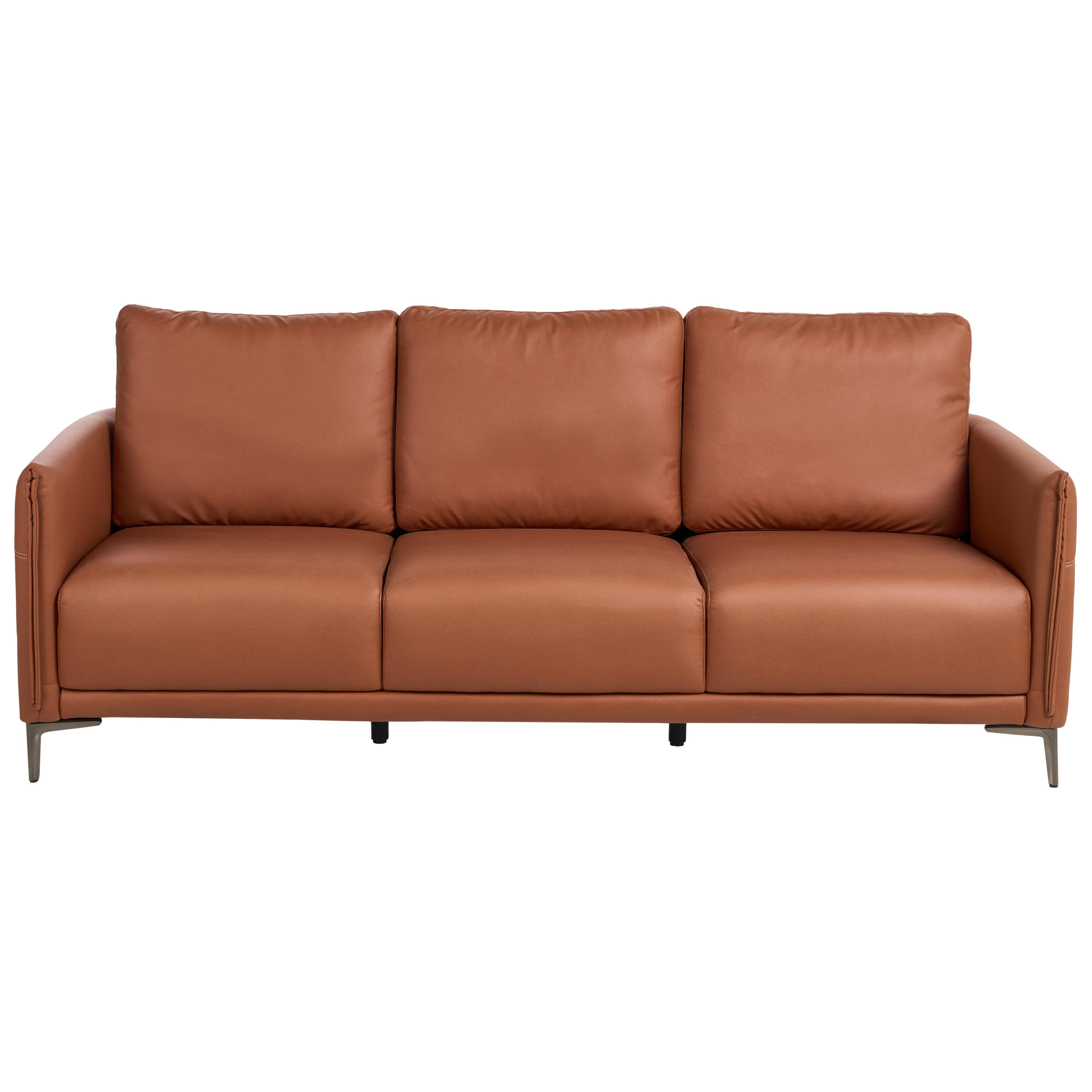 Beliani 3-Sitzer-Sofa Gold 212x93x73 cm