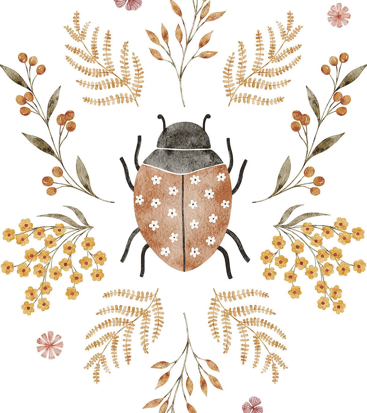 POSTER Marienkäfer 30 x 40 cm - Multicolor, Papier (30/1/40cm) - Lilipinso