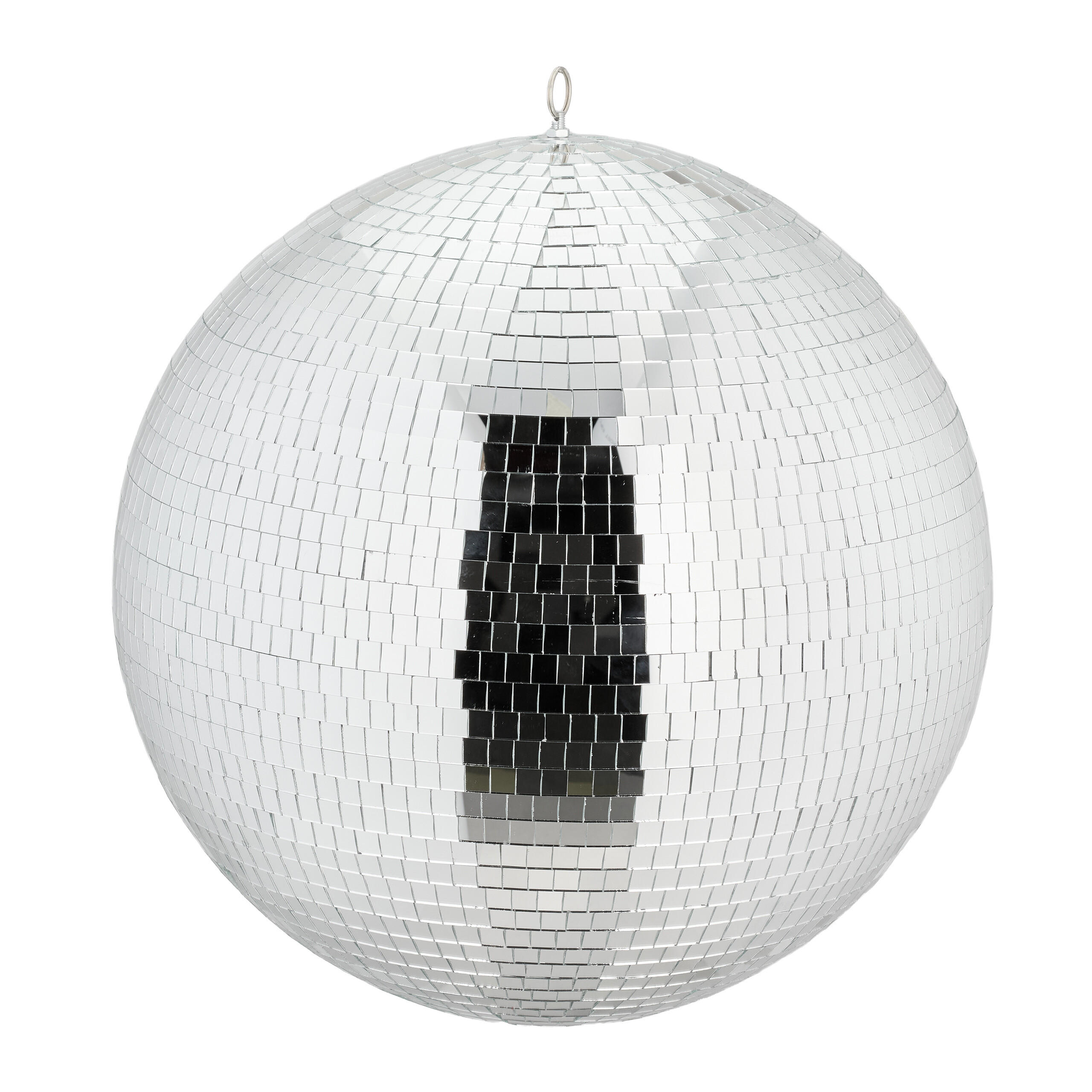 DISCOKUGEL - Silberfarben, Glas/Textil (50/54/50cm) - Relaxdays