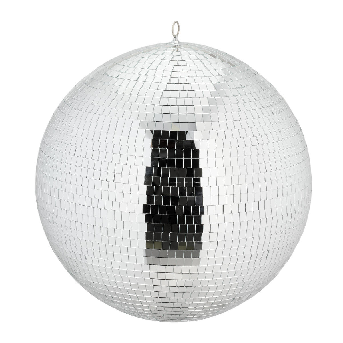 DISCOKUGEL - Silberfarben, Glas/Textil (50/54/50cm) - Relaxdays