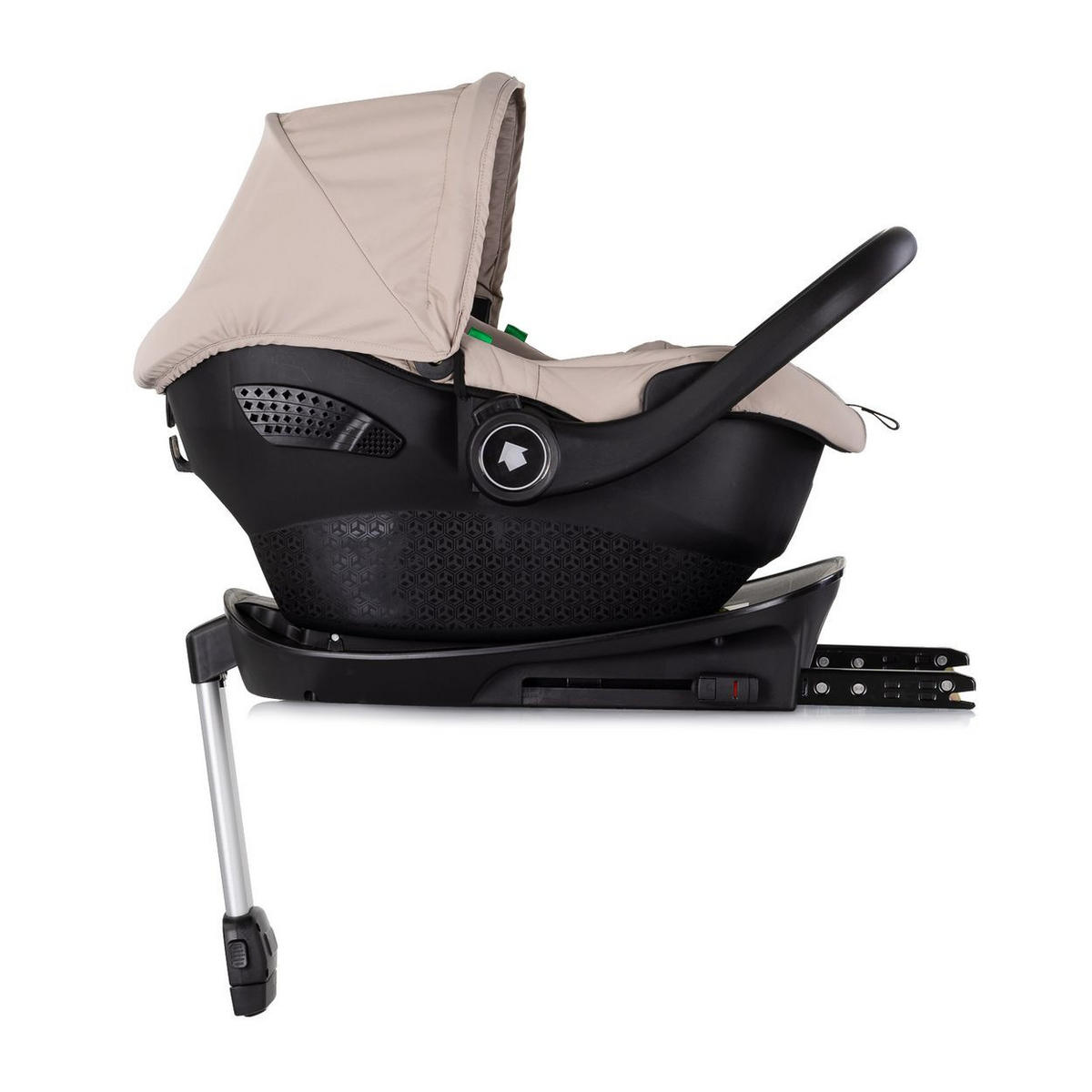 BABYSCHALE Set Isofix Pearl hellbraun i-Size (40-85cm) Isofix-Basis-Station Adapter - Braun, Kunststoff (43/56/60cm) - Chipolino