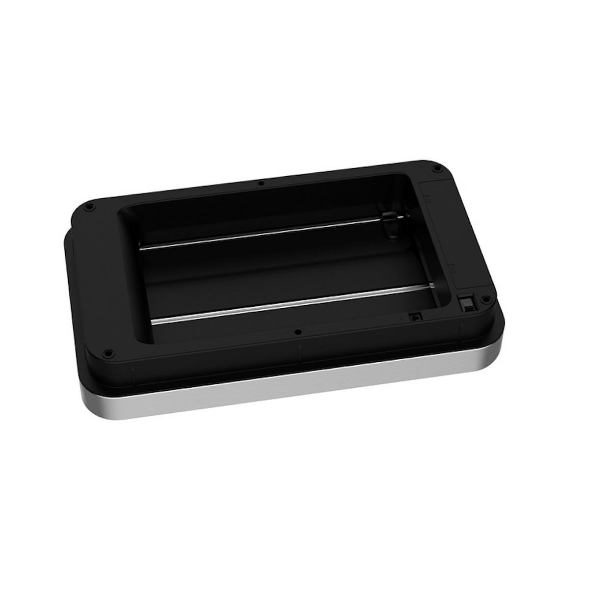 MÜLLEIMER Stilvoller Sensor Aus Gebürstetem Edelstahl 40 Liter 66 x 27 x 46 cm Silber - Silberfarben, Metall (27/66/46cm) - PROREGAL
