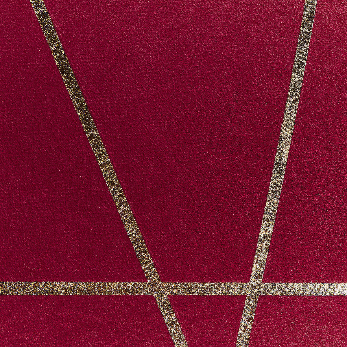 DEKOKISSEN 2er-Set Rot 45/45 cm Pinus - Rot, Textil (45/45cm) - Beliani