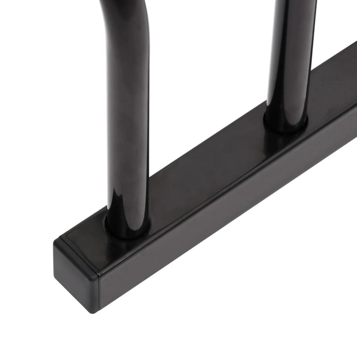 FAHRRADSTÄNDER Für 6 Fahrräder Schwarz Stahl - Schwarz, Metall (163.5/26/33cm) - vidaXL