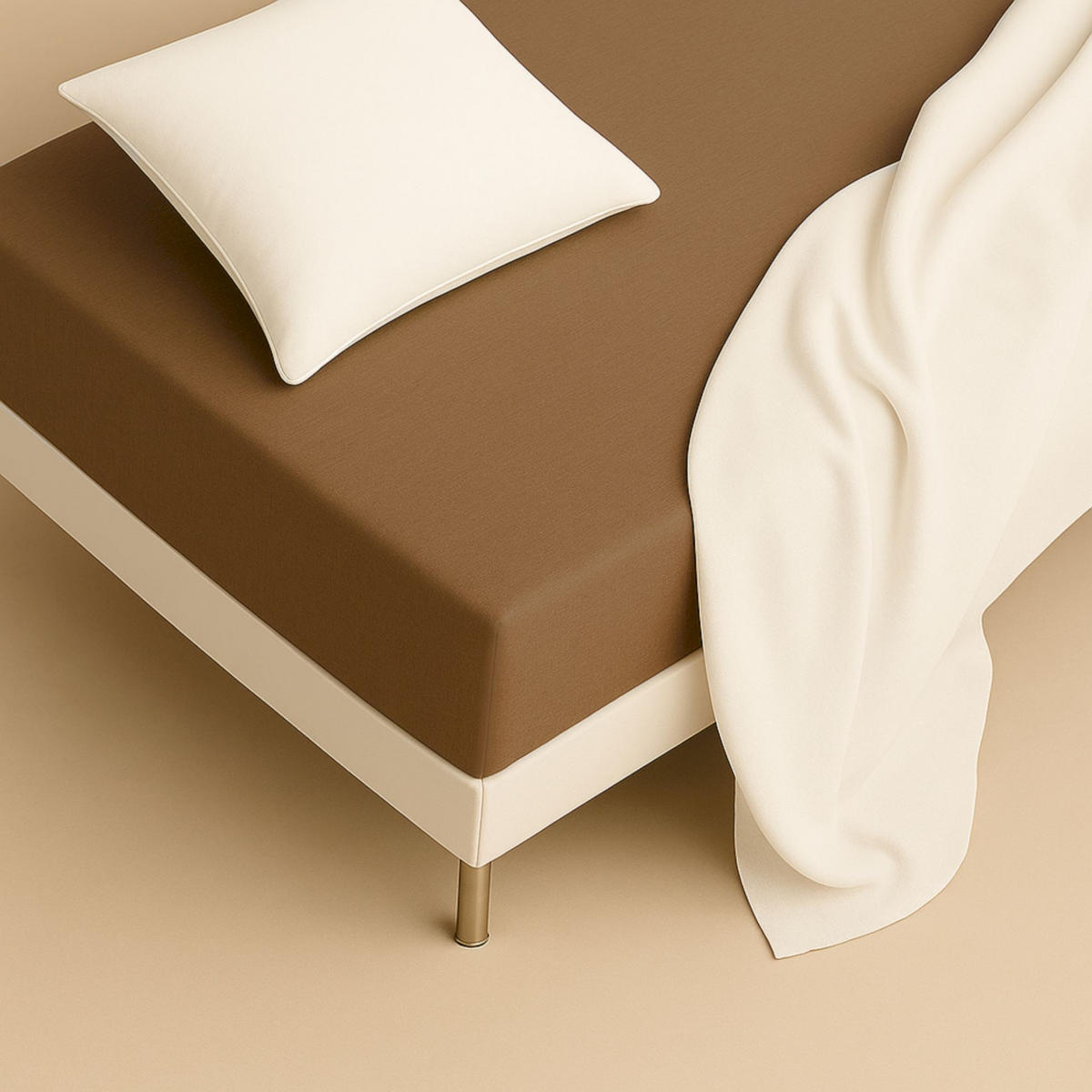 NAPÍNACIE prestieradlo FLAT - biela, textil (90/200cm) - Schöner Wohnen