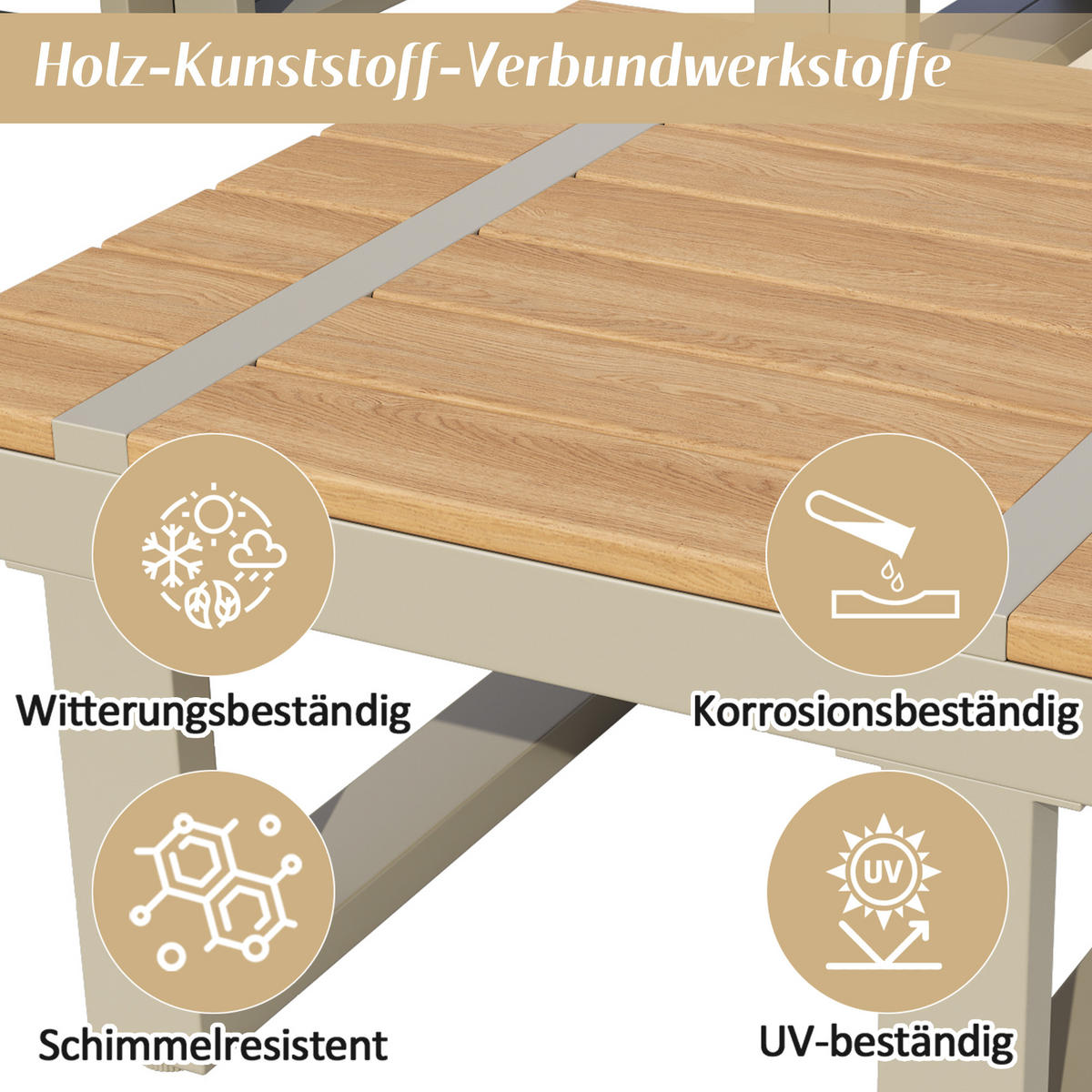 GARTENMÖBEL-SET, 2 Relaxbetten, Kippfunktion bis 55°, Beige - Beige, Textil - FLIEKS