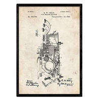 POSTER Schreibmaschine 2 Patent A3 Rahmenlos - Klar, Papier (29.7/5/42cm) - Nacnic