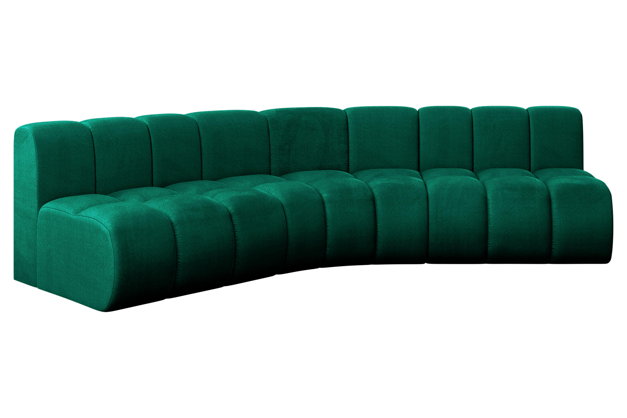 Altdecor Ecksofa Dunkelgrün 290x174 cm