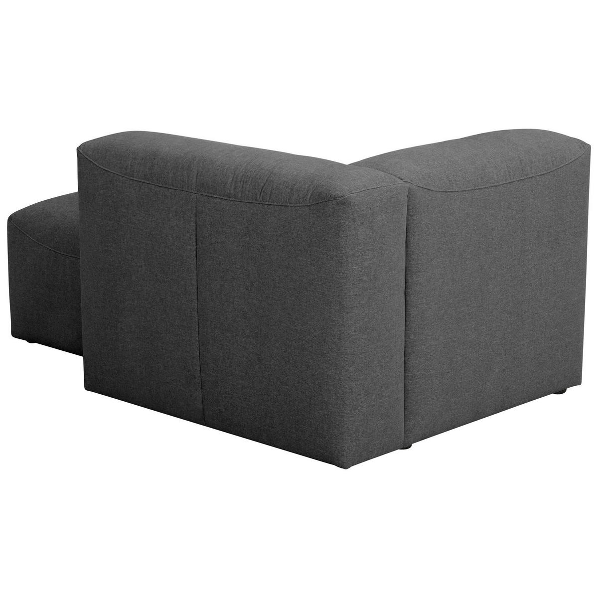 LONGCHAIR Armlehne rechts Kattrina Flachgewebe anthrazit - Anthrazit, Kunststoff (160/73/100cm) - 58aufmkessel