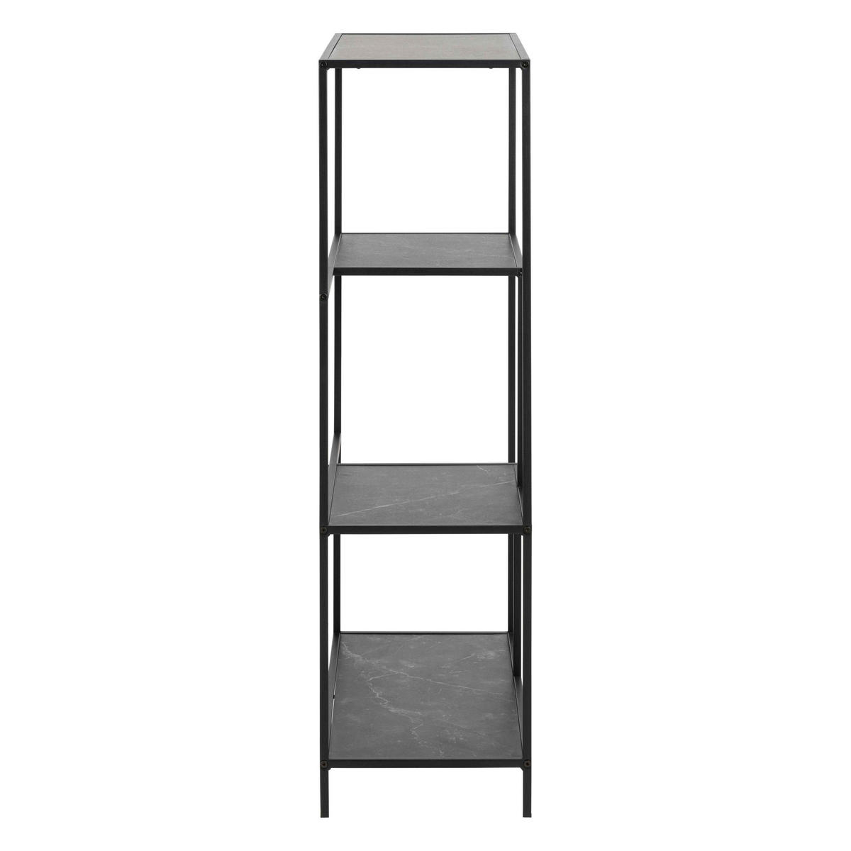 REGAL, Schwarz - Schwarz, Holz (32/114/72cm) - Oviala