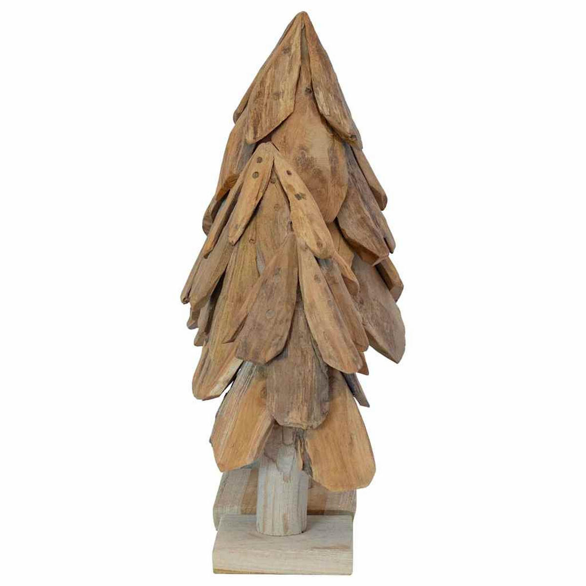 WEIHNACHTSBAUM Rustikaler 20/20/40 Cm Braun Massivholz Teak - Braun, Holz (40cm) - vidaXL