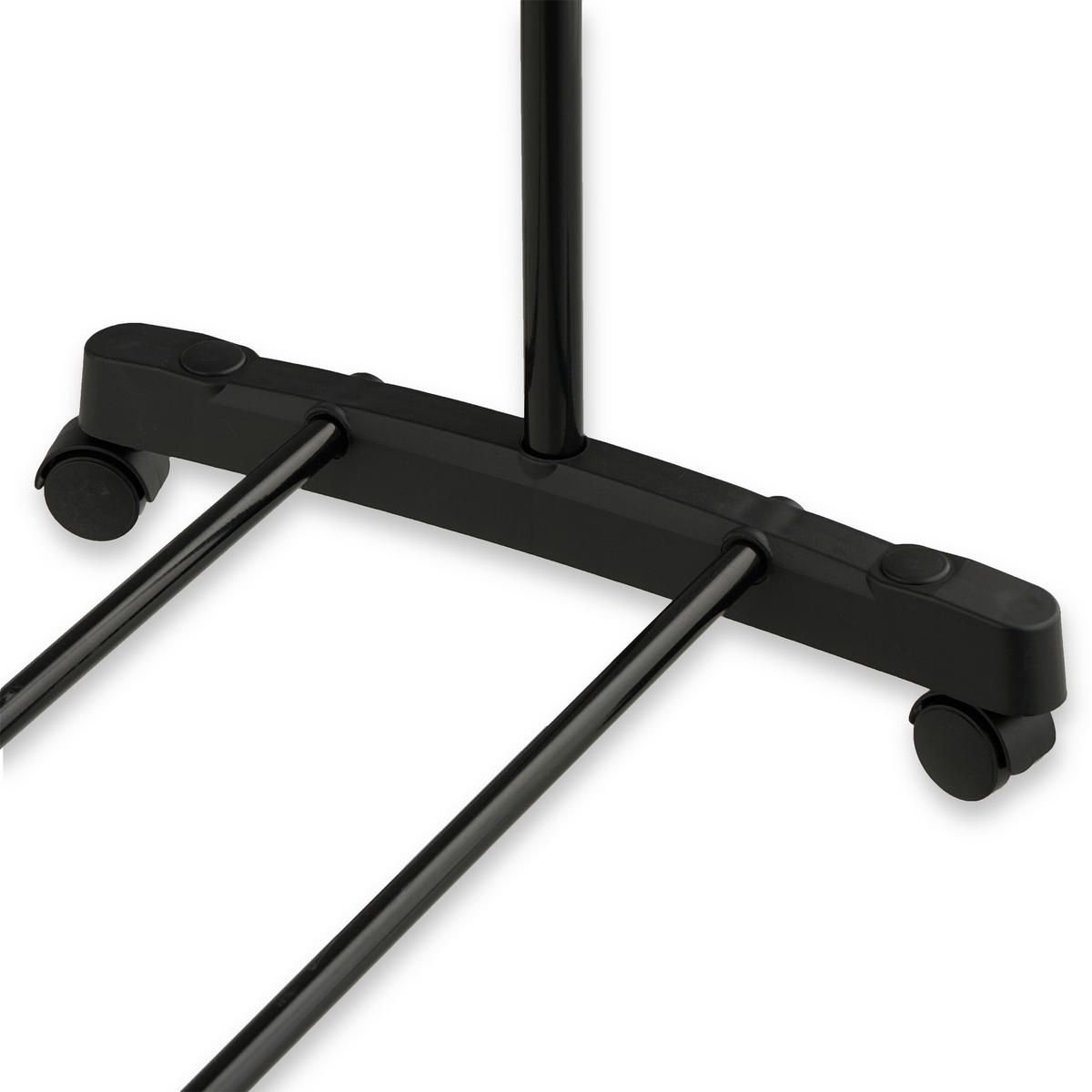 STOJAN na šaty - čierna, kov/plast (76/156/40.5cm) - Relaxdays