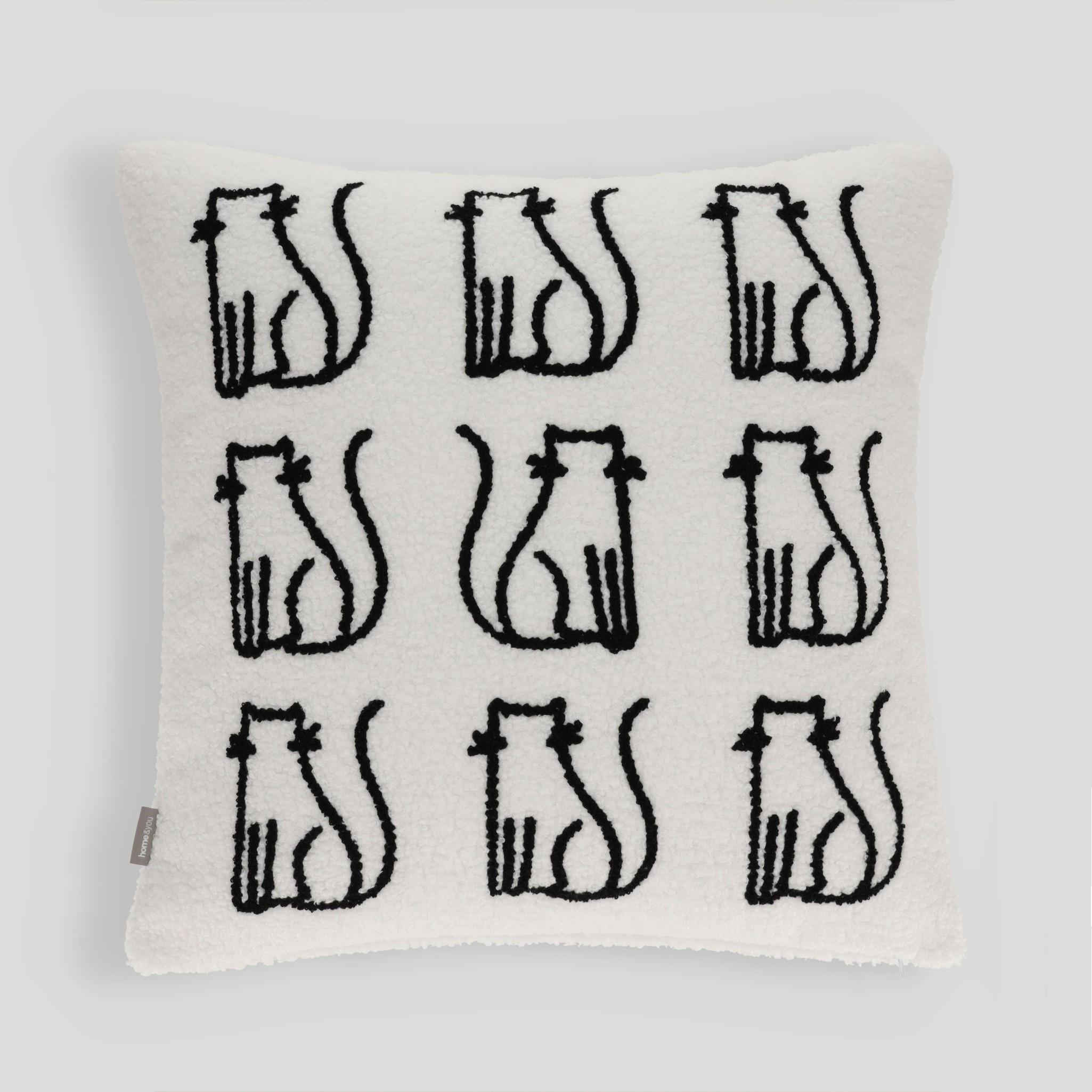 KISSENBEZUG Katzo - Weiß, Textil (45/45cm) - home&you
