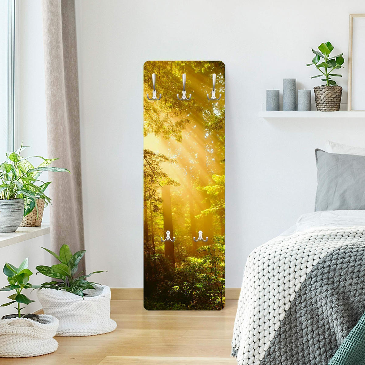 WANDGARDEROBE - Morgengold Gelb 34/105 cm - Gelb, Holzwerkstoff (34/105/1.6cm) - Bilderwelten